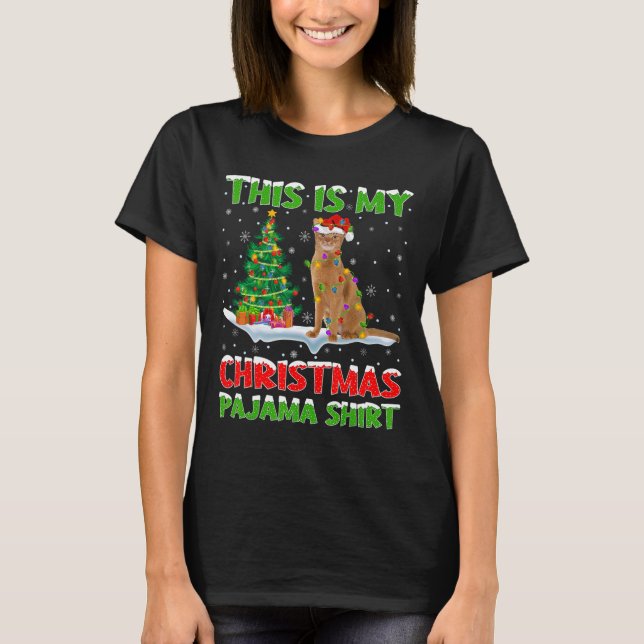 Esta é Minha Camisa de Pijama de Natal Natal  (Frente)