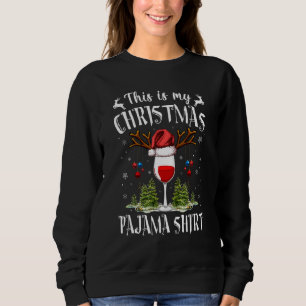 Esta é Minha Camisa de Pijama de Natal Vinho PJs d