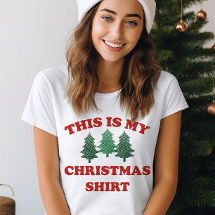 Esta É Minha Camiseta De Natal Camiseta Divertida
