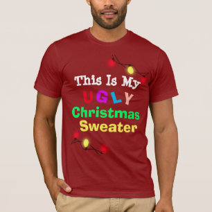 Esta é minha camiseta humorística do Ugly Christma