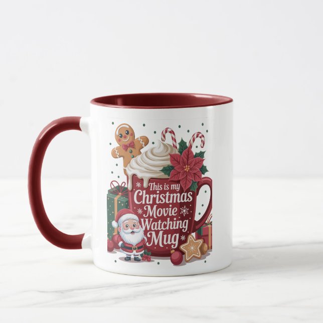 Esta é Minha Caneca de Natal para Assistir Filmes (Esquerda)