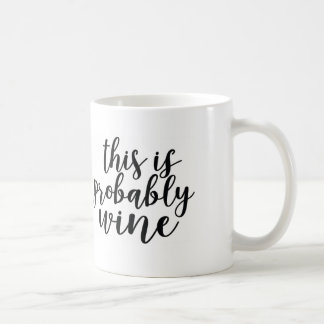 Esta é provavelmente caneca de café do vinho