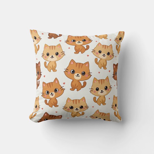 Esta é uma almofada de travesseiro para o gato. (Frente)