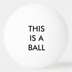 ESTA É UMA BOLA - indique o óbvio