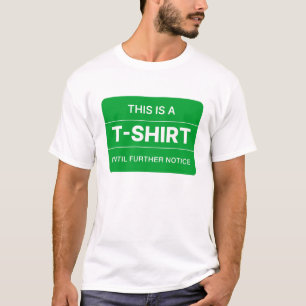 Esta é uma camiseta até nova ordem.