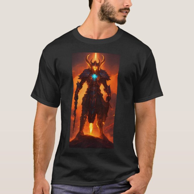 Esta é uma camiseta com uma torção moderna (Frente)