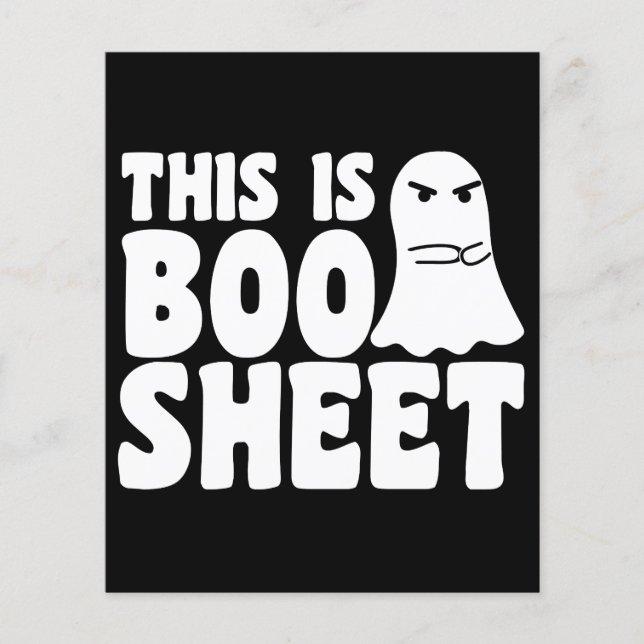 Esta é uma fantasia engraçada de fantasma de Boo S (Frente)