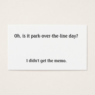 Está estacionado no dia da linha?