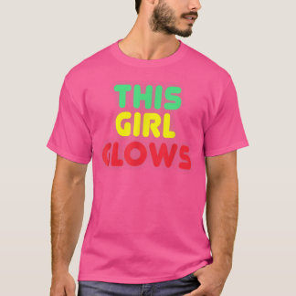 Esta Garota Ganha anos 80 Retro Neon Party T-Shirt
