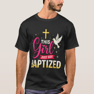 Esta Menina Acaba de Ser Batizada Camisa Meninas B