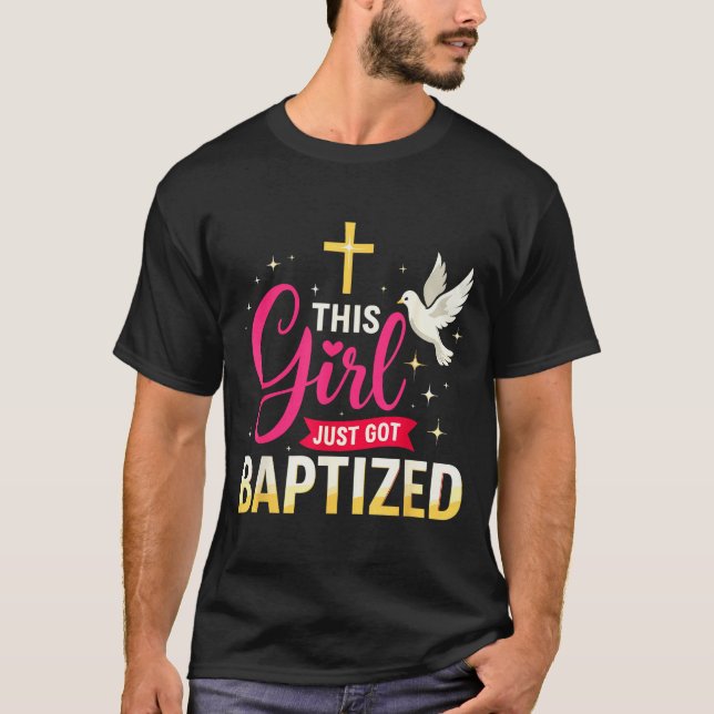 Esta Menina Acaba de Ser Batizada Camisa Meninas B (Frente)