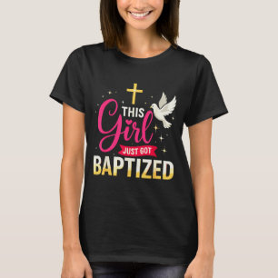 Esta Menina Acaba de Ser Batizada Camisa Meninas B