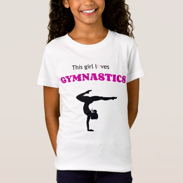 Esta Menina Adora Camiseta De Ginástica (Frente)