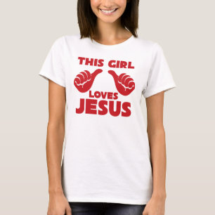 Esta menina ama a camisa do T das mulheres de