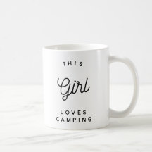 Esta menina ama acampar - canecas de acampamento