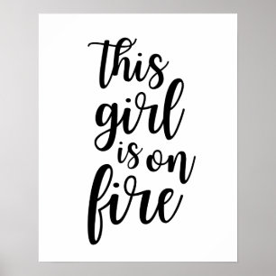 Esta menina está no poster do fogo