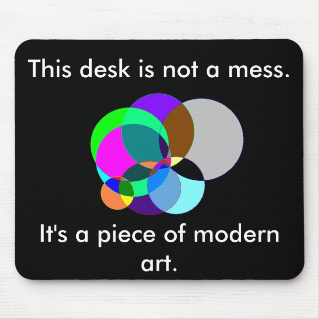 Esta mesa é mousepad da arte moderna (Frente)