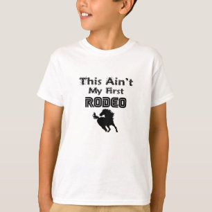 Esta Não é Minha Primeira Rodeio Camiseta Infantil