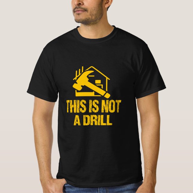 Esta não é uma camiseta de Hammer Builder engraçad (Frente)