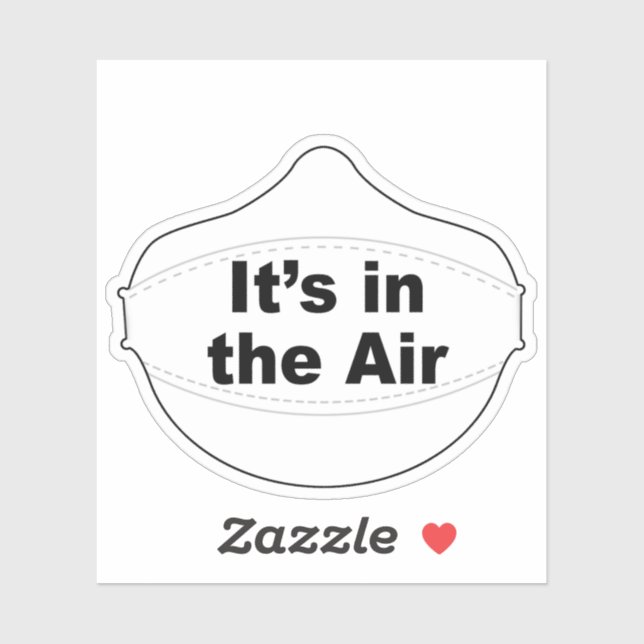 Está no adesivo de vinilo de ar (Folha)