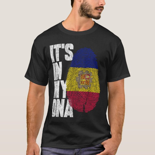 Está no meu DNA Andorran Camisa Orgulhosa Presente (Frente)