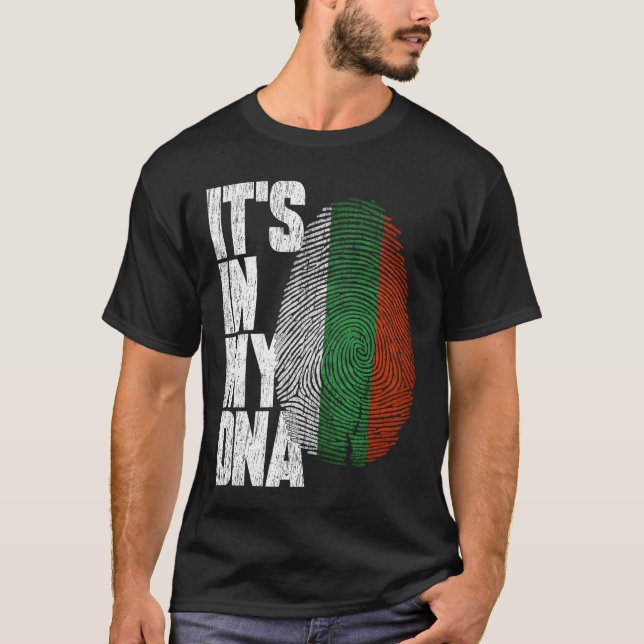 Está no meu DNA Camisa búlgara Orgulhosa Presente  (Frente)