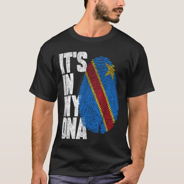 Está no meu DNA, Camisa Congolesa, Presente Orgulh (Frente)