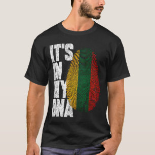Está no meu DNA - Camisa lituana Orgulhosa Hispâni