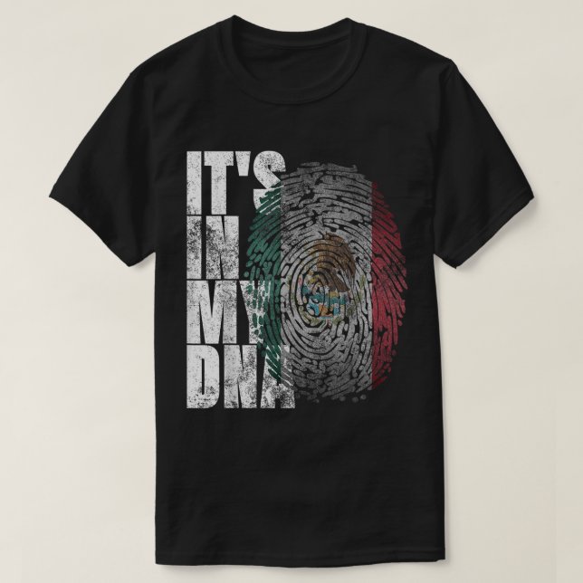 Está no meu DNA, Camisa Mexicana Orgulhosa Present (Frente do Design)