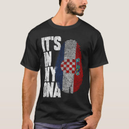Está no meu DNA croata Camisa Orgulhosa Presente h