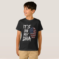 está no meu dna souvenir de camiseta da bandeira a