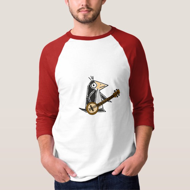 ESTÁ o pinguim que joga o t-shirt do banjo (Frente)