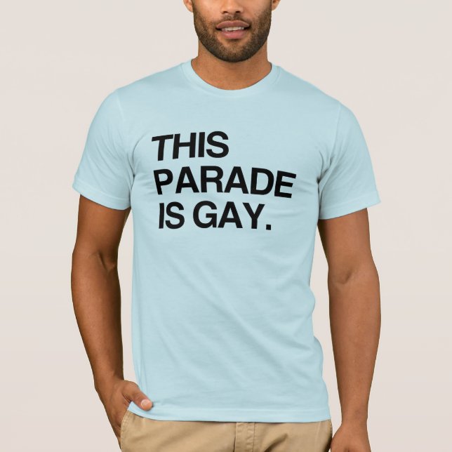 Esta parada é camiseta gay (Frente)