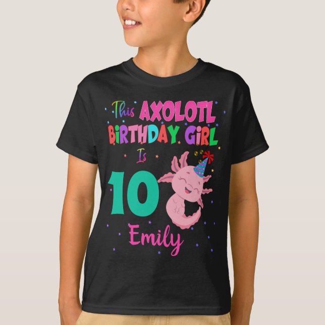 Esta Rapariga Axolotl é uma Camiseta Salamander An (Frente)