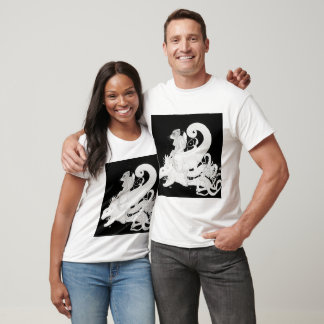 Esta t-shirt apresenta uma mistura única de tradiç