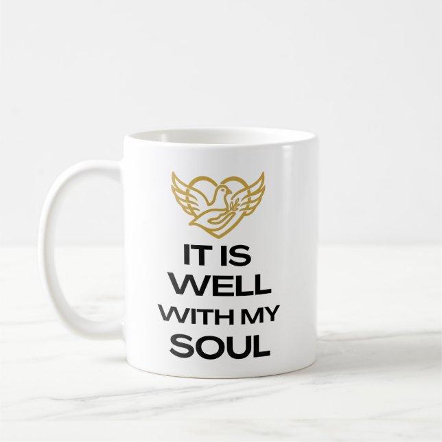 Está Tudo Bem com a Minha Alma - Caneca de Café (Esquerda)