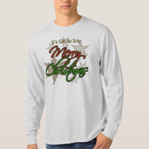 Está tudo bem dizer uma bela camiseta de Natal, L