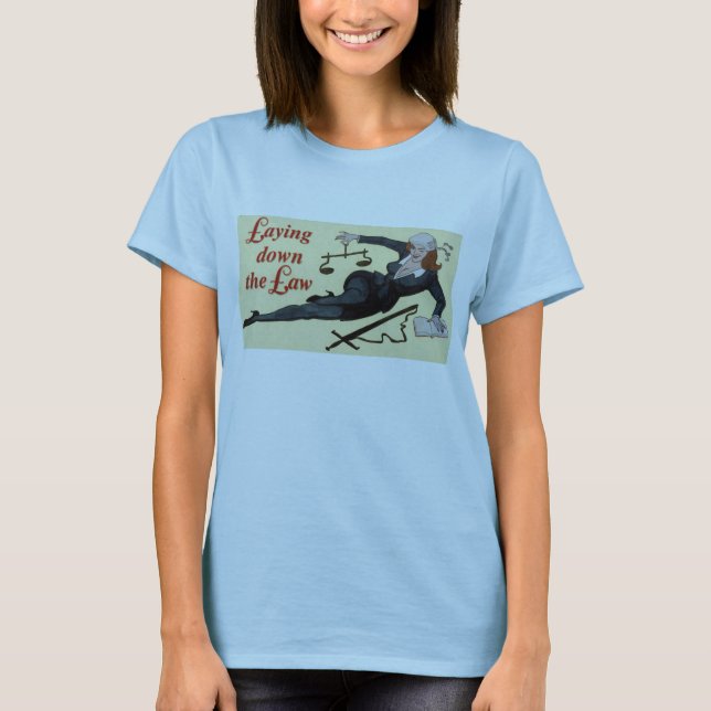 Estabelecendo a camisa do T das mulheres da lei (Frente)