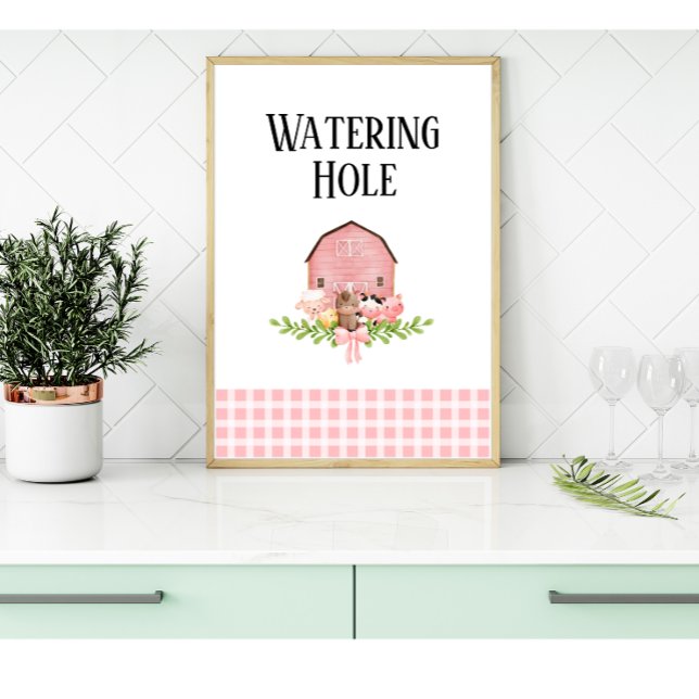 Estação de Bebida de Birthday, Rosa, Poster (Criador carregado)