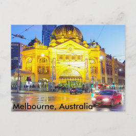 Estação de rua de Flinders, cartão postal Melbourn