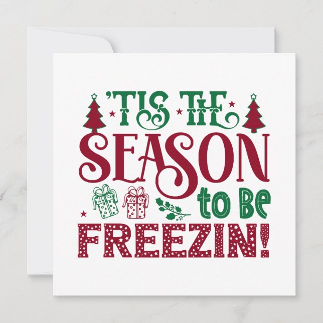 Estação para ser Congelando Engraçado Winter Snowm (Frente)