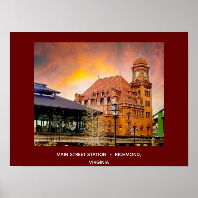 Estação Principal de Richmond, Virginia Poster (Frente)