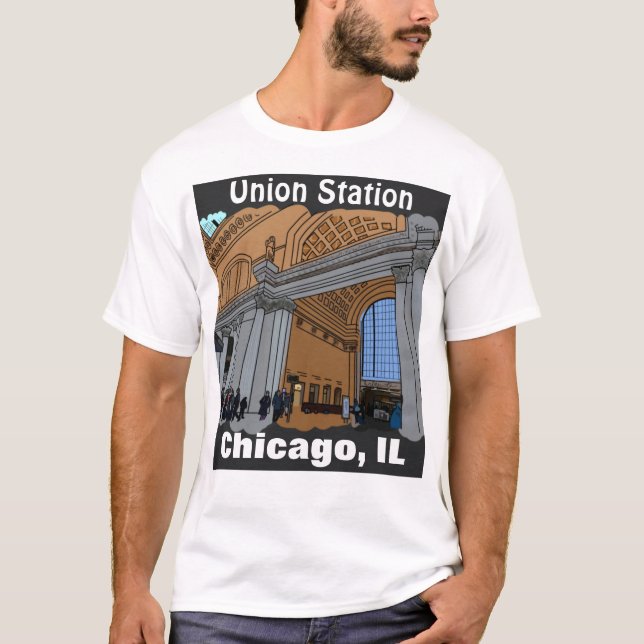 Estação Union Chicago, camisa IL (Frente)