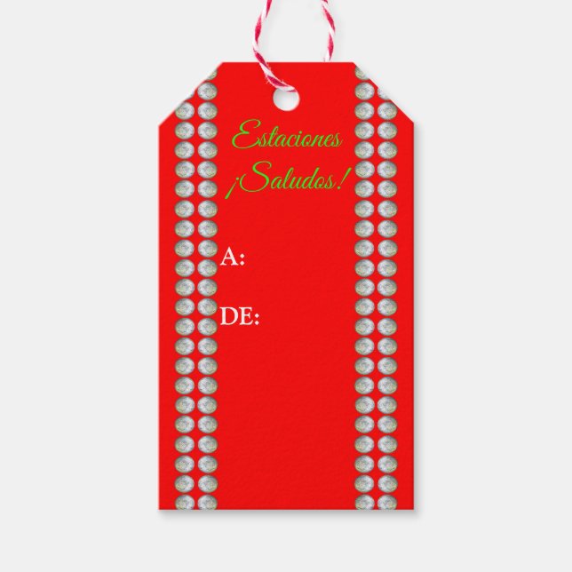 Estaciones! Etiquetas de Regalo (Frente)