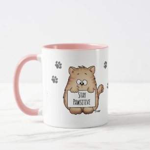 Estada Pawsitive - caneca de café bonito dos