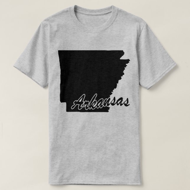 Estado Da Camisa De Forma Do Arkansas (Frente do Design)