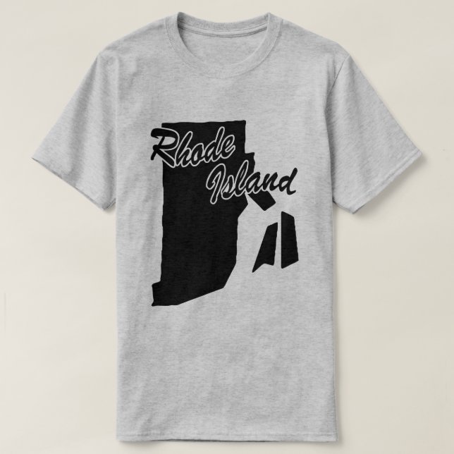 Estado Da Camisa De Forma Rhode Island (Frente do Design)