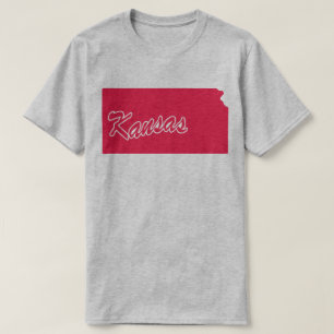 Estado da Camiseta em Forma de Kansas