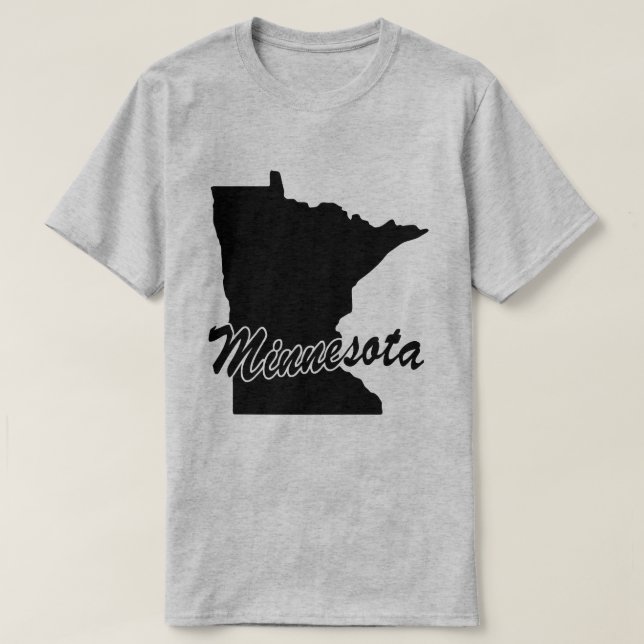 Estado Da Camiseta Em Forma De Minnesota (Frente do Design)
