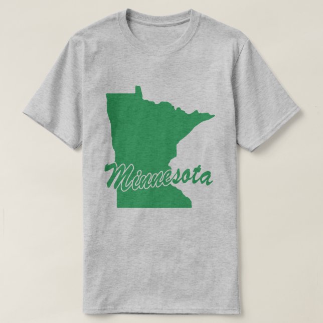 Estado Da Camiseta Em Forma De Minnesota (Frente do Design)
